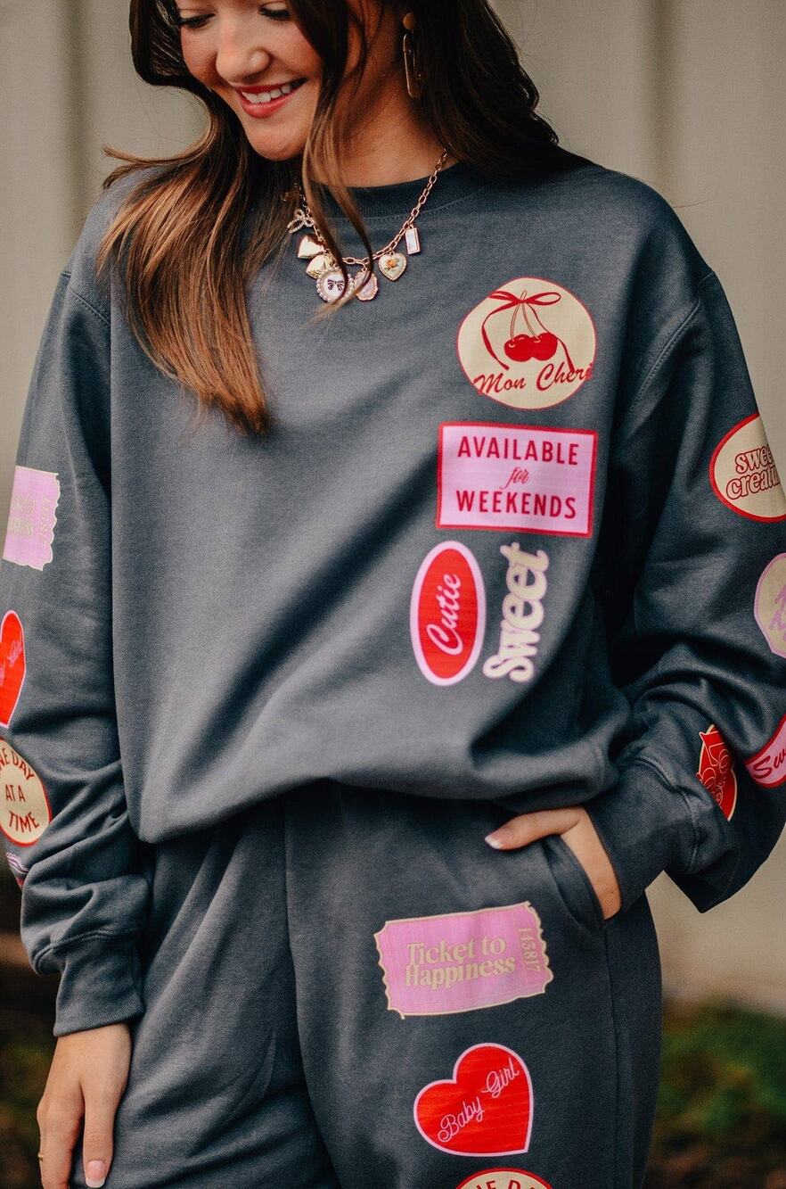 Love Vintage Patch Sweatshirt